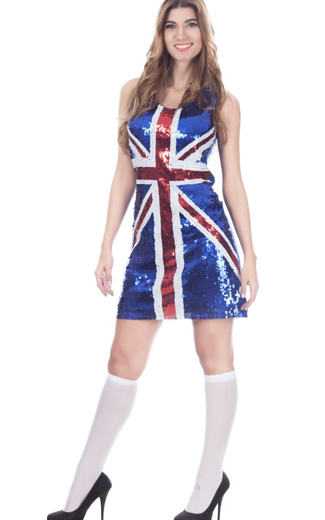 Платье Fever Union Jack Bling